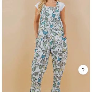 Chicken Print Overalls La soul